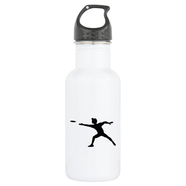 Frisbee Silhouette 532 Ml Water Bottle (Front)