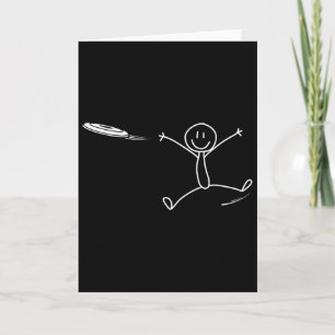 Frisbee Stickman Disc Golf Funny Ultimate Frisbee  Card