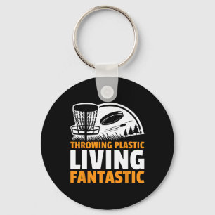 Frisbee Throwing Plastic Living Fantastic Disc Gol Keychain