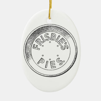 Frisbie Pie Tin céramique ornement arbre