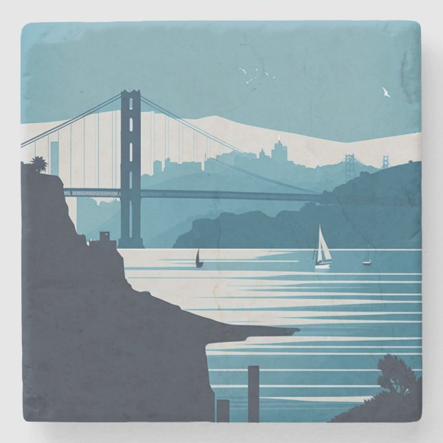 FRISCO BAY #1 STONE COASTER (Front)