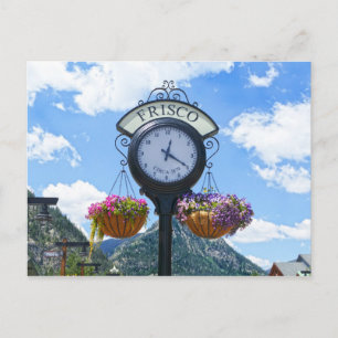 Frisco, Colorado, Clock Postcard