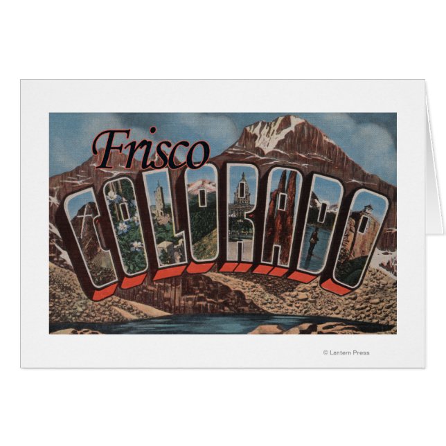 Frisco, Colorado - Large Letter Scenes (Front Horizontal)