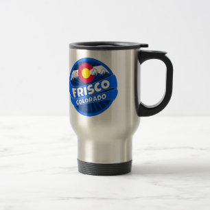 Frisco Colorado mountain burst travel mug