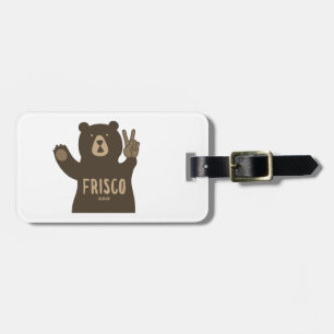Frisco Colorado Peace Bear Luggage Tag