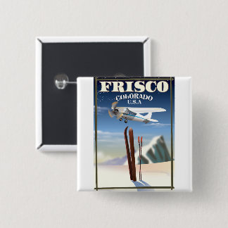 Frisco Colorado USA travel poster 2 Inch Square Button