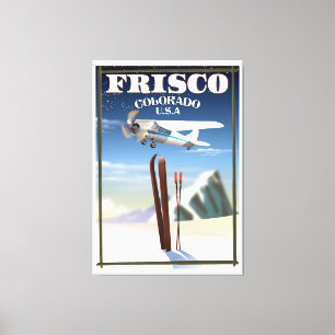 Frisco Colorado USA travel poster Canvas Print