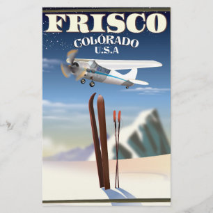 Frisco Colorado USA travel poster Stationery