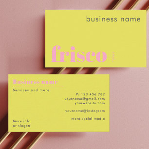 Frisco Texas shop company Business Card