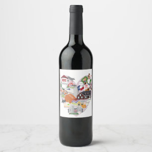 Frisco Texas Wine Label