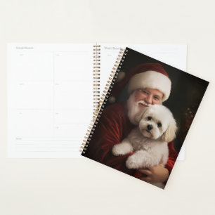 Frise de Bichon avec Noël Festif du Père Noël