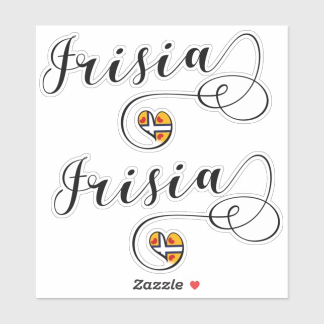 Frisia Flag Heart, Frisians (Sheet)