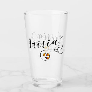 Frisia Flag Heart, Frisians Glass