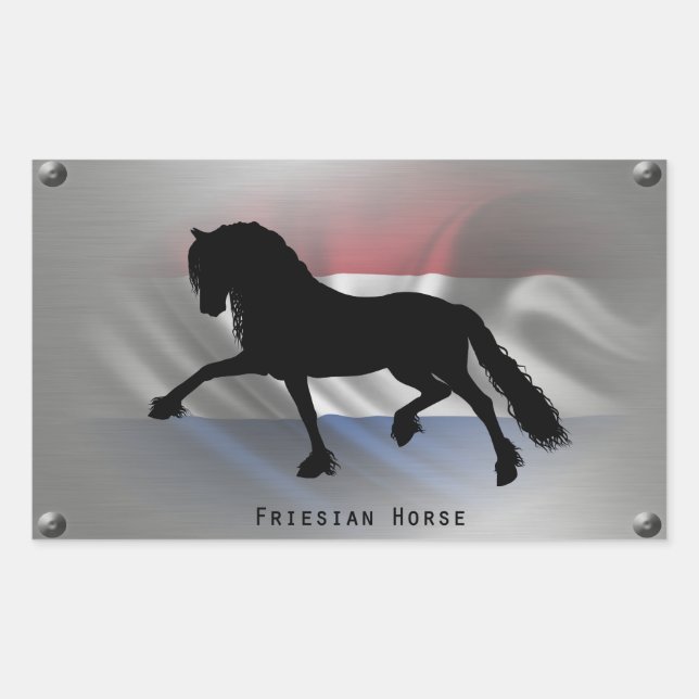 Frisian horse sticker (Front)