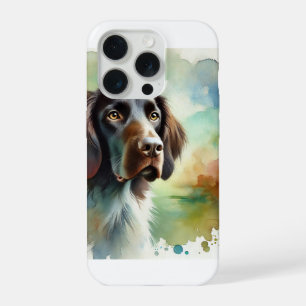 Frisian Pointer Dog 210824AREF127 - Watercolor iPhone 15 Pro Case