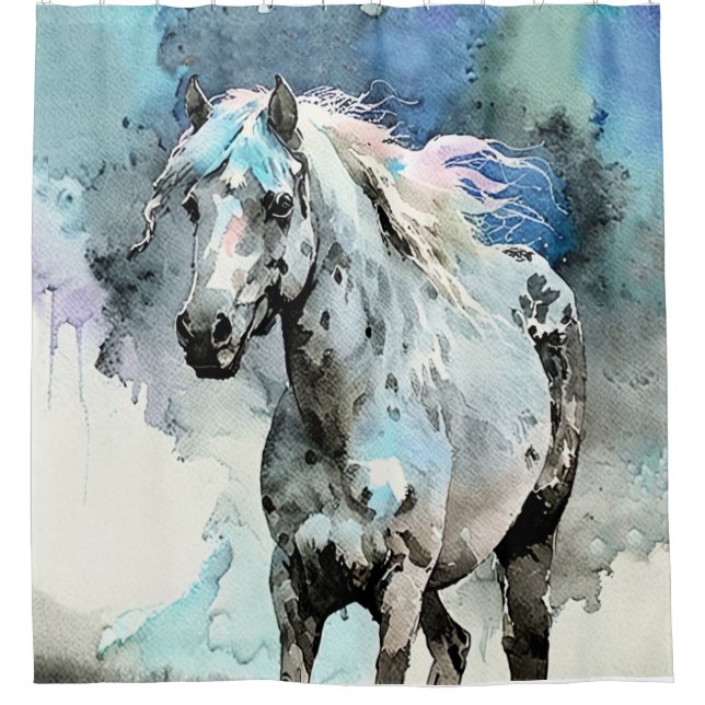 Frisky Appaloosa Mare Watercolour (Front)