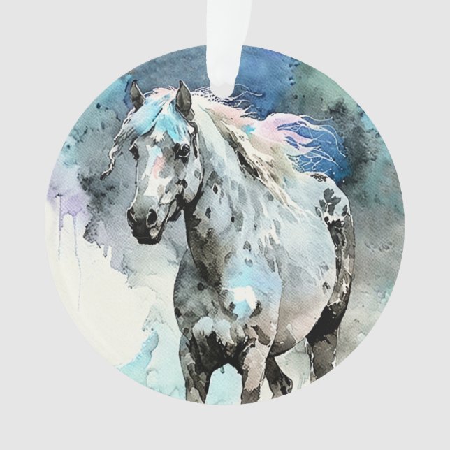 Frisky Appaloosa Mare Watercolour (devant)