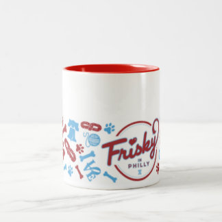 Frisky In Philly: Collage Design Coffee Mug
