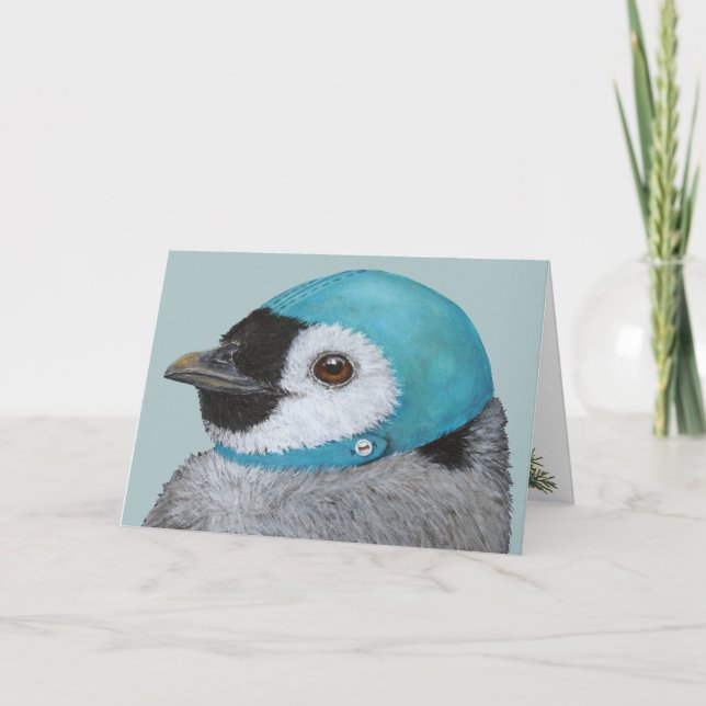 Frisky la carte de Noël du pingouin (Devant)