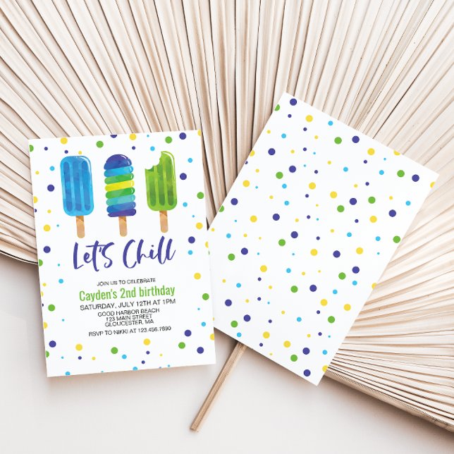 Frissons l'été Invitation d'anniversaire (Créateur téléchargé)