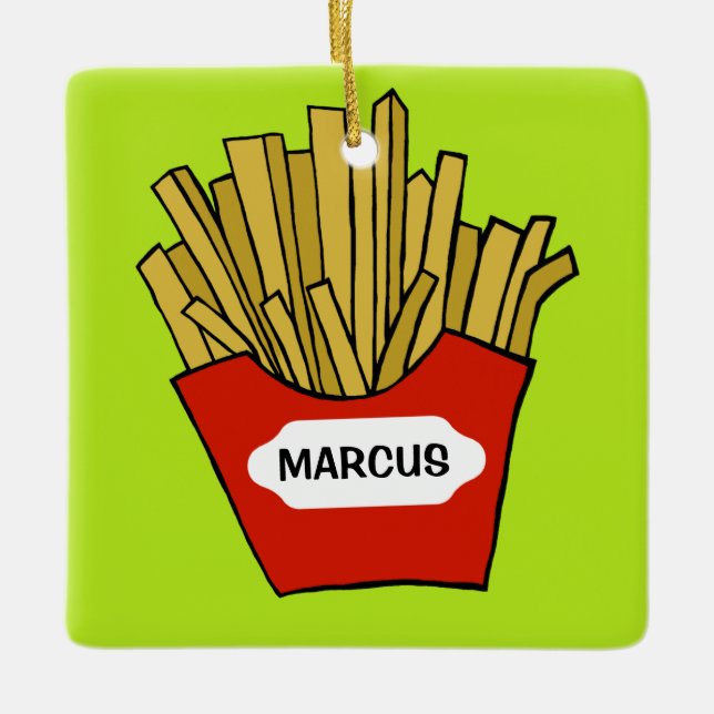 frites françaises ornement personnalisé (Devant)