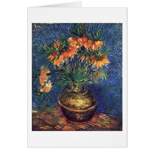 Fritillaries in a Copper Vase by Van Gogh (Front)