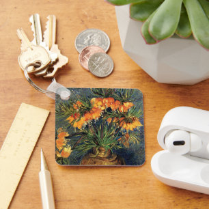 Fritillaries in a Copper Vase by Vincent van Gogh Keychain