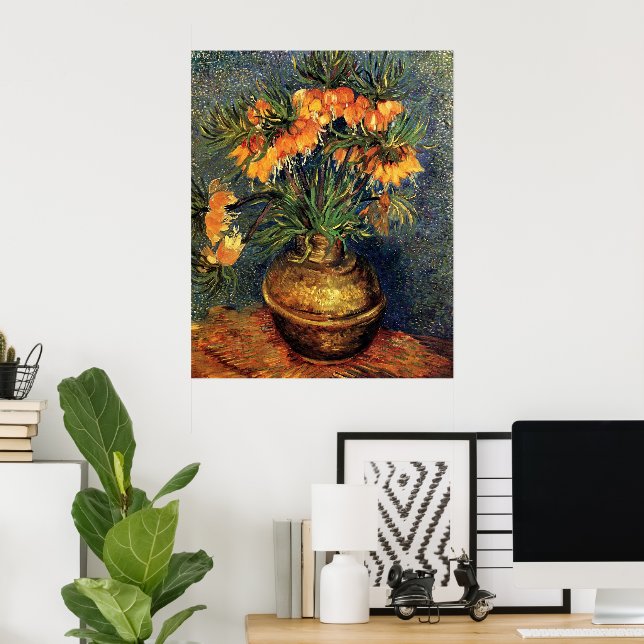 Fritillaries in a Copper Vase by Vincent van Gogh Poster (Home Office)