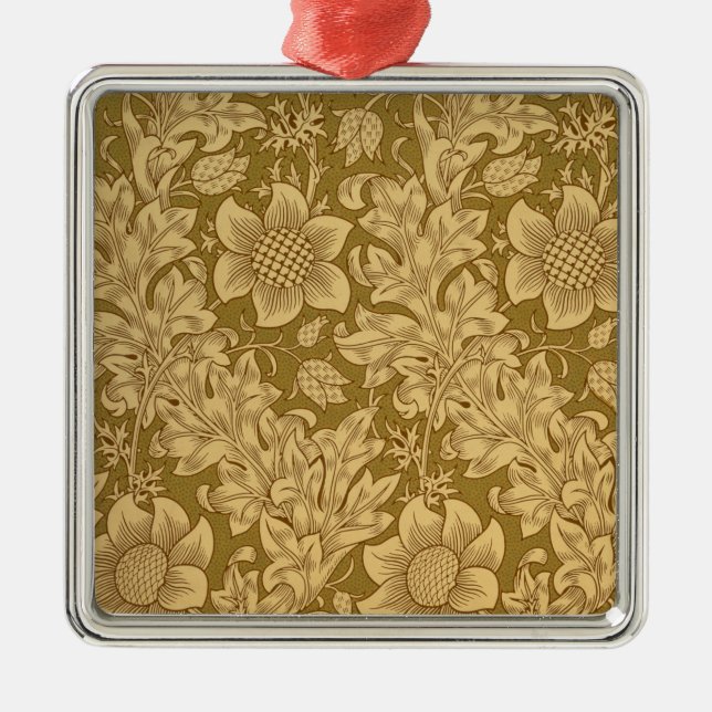 'Fritillary' wallpaper design, 1885 Metal Ornament (Front)