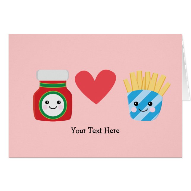 Fritures et ketchup (personnalisables) (Devant horizontal)