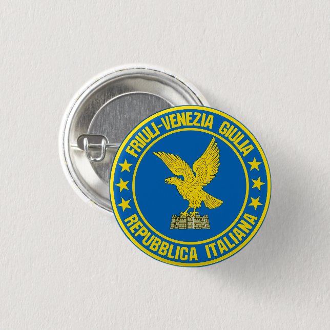 Friuli-Venezia Giulia                              1 Inch Round Button (Front & Back)