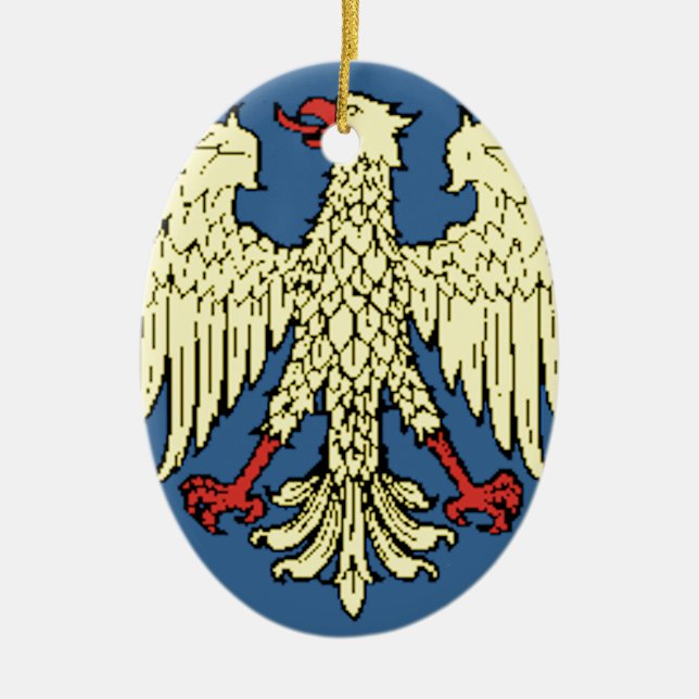 Friuli-Venezia Giulia (Italy) Flag Ceramic Ornament (Front)