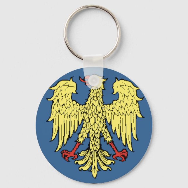 Friuli-Venezia Giulia (Italy) Flag Keychain (Front)