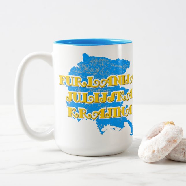 Friuli-Venezia Giulia Two-Tone Coffee Mug (With Donut)