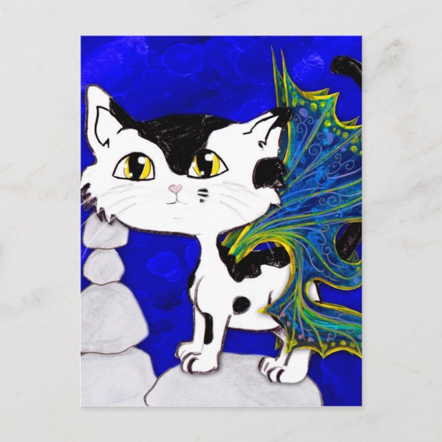 Frixie Socks, Cat Fairy Postcard (Front)