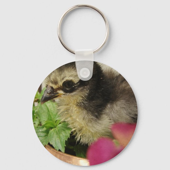 Frizzle Chick Keychain (Front)
