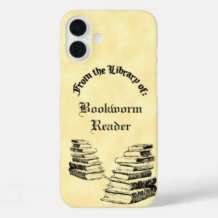 Frm the Library Of Vintage Old Books Custom iPhone 16 Plus Case
