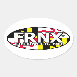 FRNX Maryland Flag Decal Oval Sticker