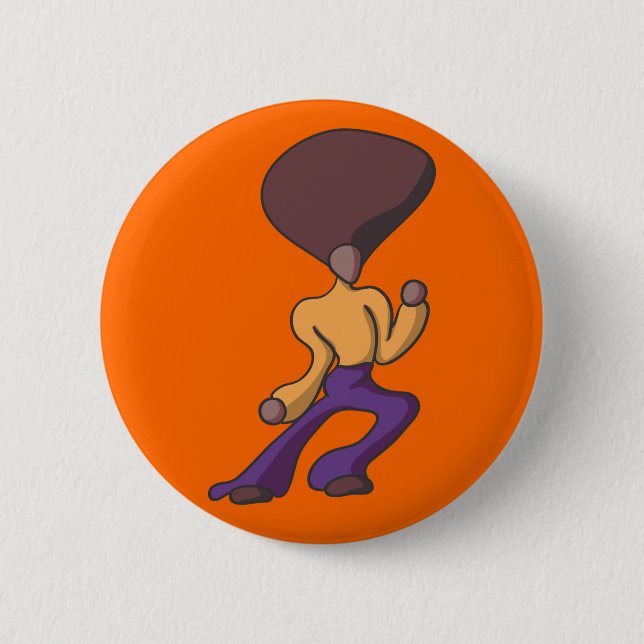 Fro Dude Jam 2 Inch Round Button (Front)