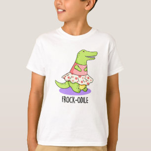 Frock-odile Funny Crocodile Pun  T-Shirt