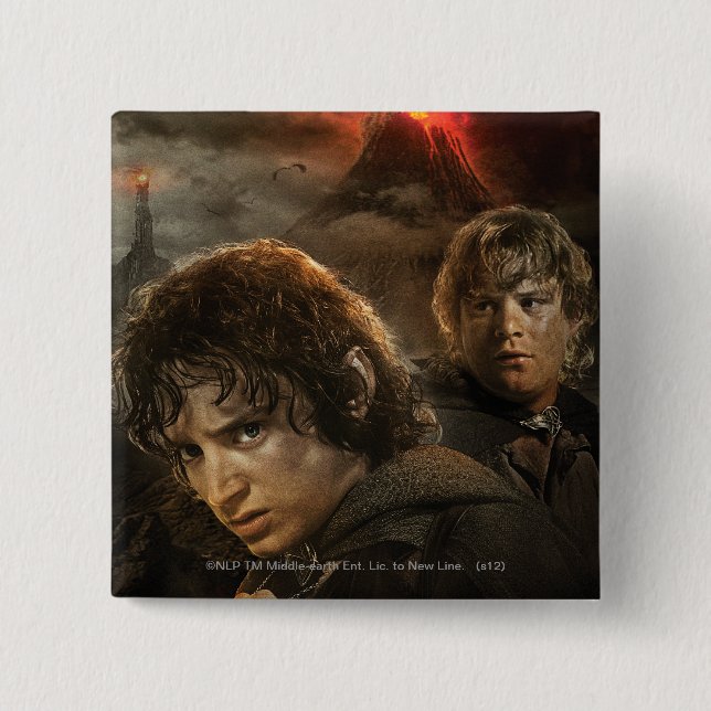 FRODO™ and Samwise 2 Inch Square Button (Front)