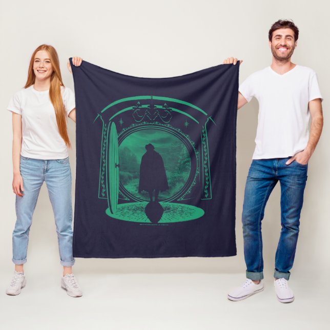 FRODO™ Leaving THE SHIRE™ Silhouette Fleece Blanket (In Situ)