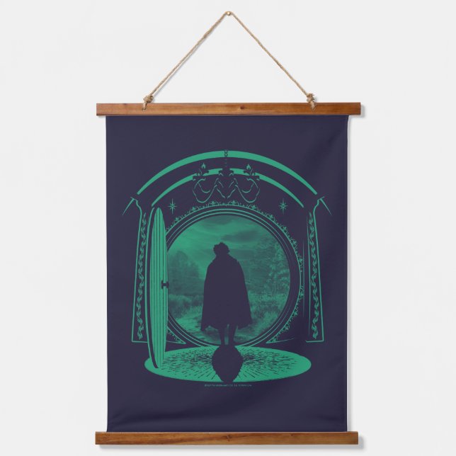FRODO™ Leaving THE SHIRE™ Silhouette Hanging Tapestry (Front)