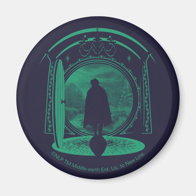 FRODO™ Leaving THE SHIRE™ Silhouette Magnet (Front)