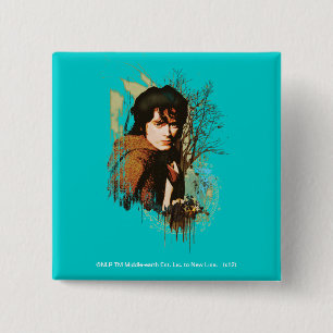 FRODO™ Mixed Media Vector Collage 2 Inch Square Button