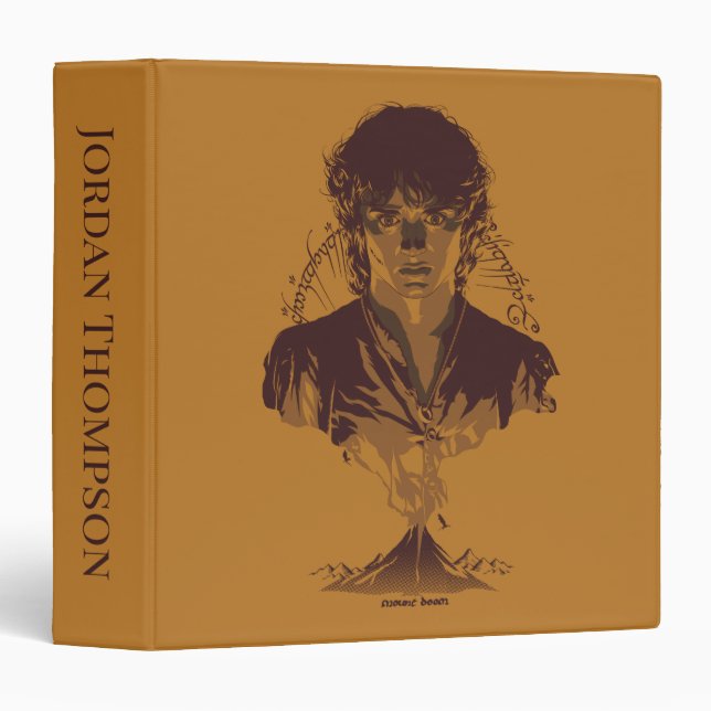 FRODO™ MOUNT DOOM™ Tengwar Inscription Graphic Binder (Front/Spine)