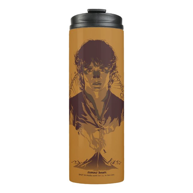 FRODO™ MOUNT DOOM™ Tengwar Inscription Graphic Thermal Tumbler (Front)