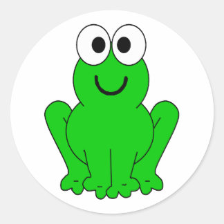 frog1 classic round sticker