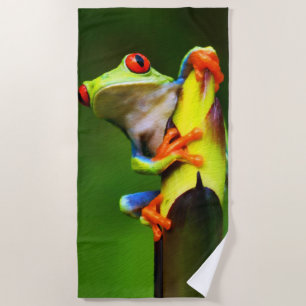 Frog 2 Beach Towels