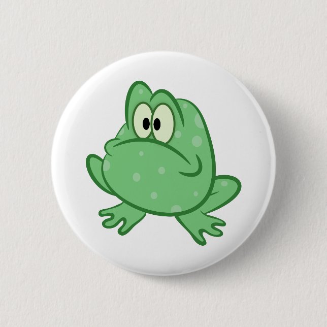 Frog 2 Inch Round Button (Front)